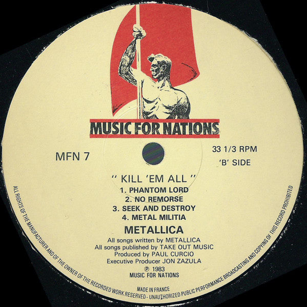 Metallica : Kill 'Em All (LP, Album)