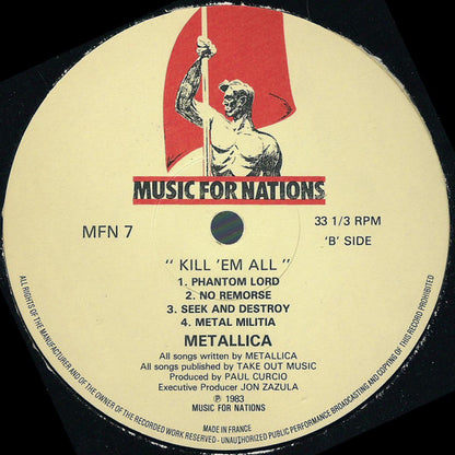 Metallica : Kill 'Em All (LP, Album)