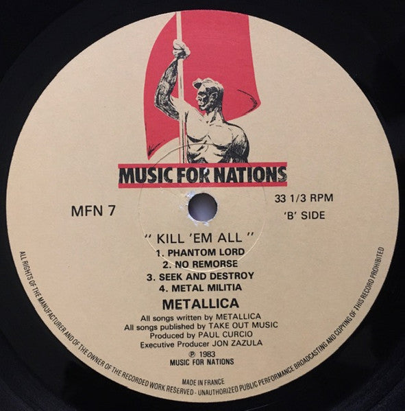 Metallica : Kill 'Em All (LP, Album)