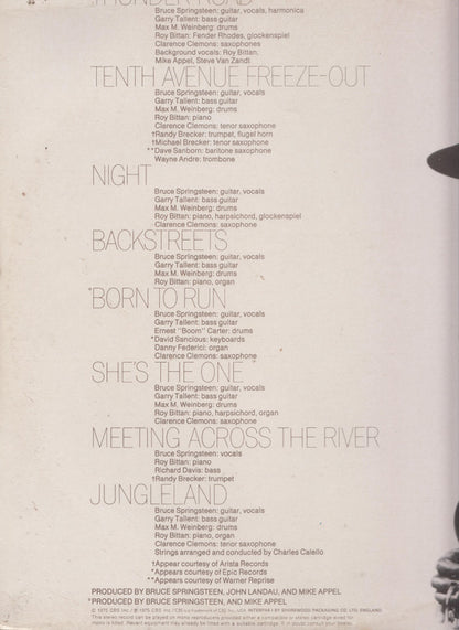 Bruce Springsteen : Born To Run (LP, Album, Gat)