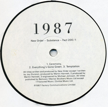 New Order : Substance (2xLP, Comp, Emb)