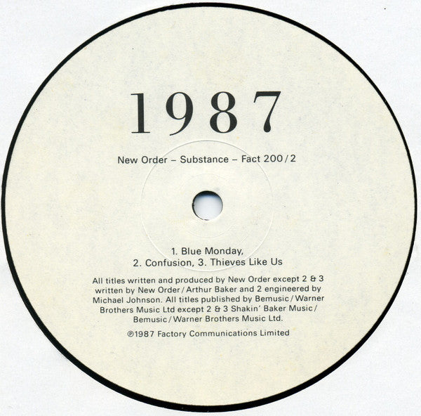New Order : Substance (2xLP, Comp, Emb)