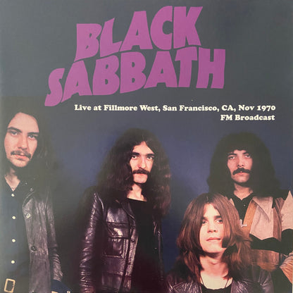 Black Sabbath : Live at Fillmore West, San Francisco, CA, Nov 1970 (LP, Unofficial, pur)
