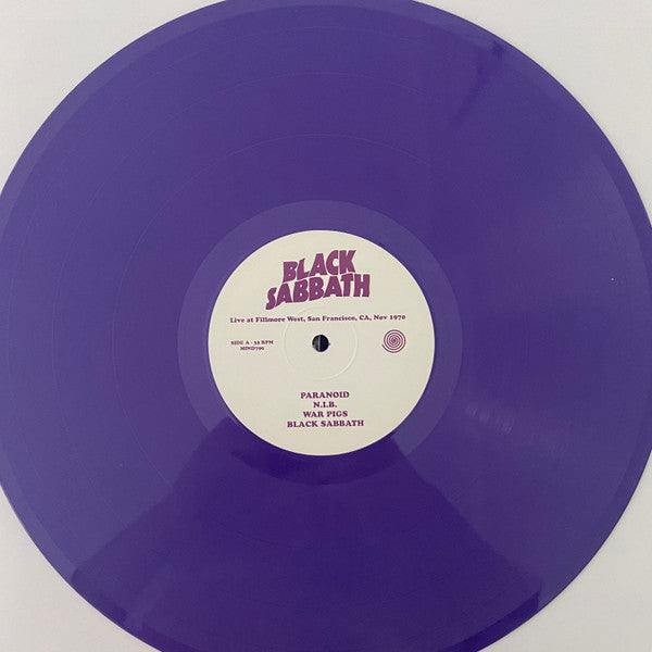 Black Sabbath : Live at Fillmore West, San Francisco, CA, Nov 1970 (LP, Unofficial, pur)