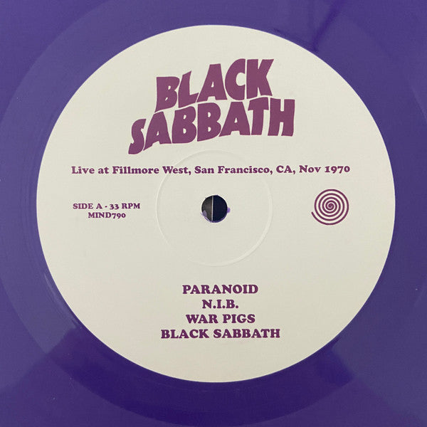 Black Sabbath : Live at Fillmore West, San Francisco, CA, Nov 1970 (LP, Unofficial, pur)