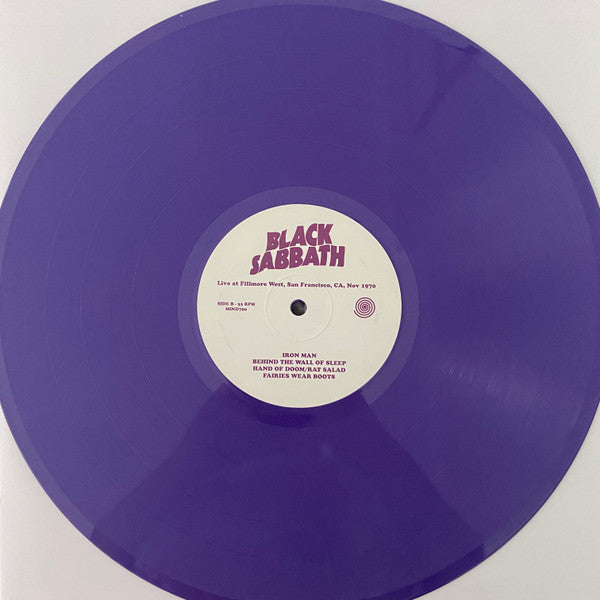 Black Sabbath : Live at Fillmore West, San Francisco, CA, Nov 1970 (LP, Unofficial, pur)