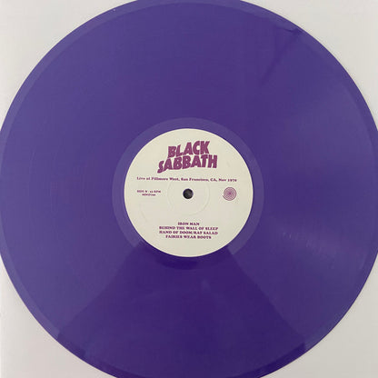 Black Sabbath : Live at Fillmore West, San Francisco, CA, Nov 1970 (LP, Unofficial, pur)