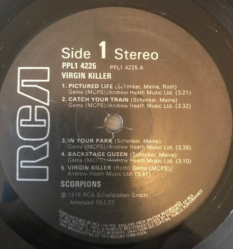 Scorpions : Virgin Killer (LP, Album, RE, Bla)
