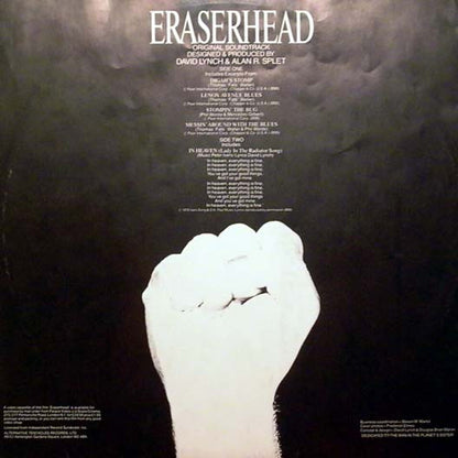 David Lynch & Alan R. Splet : Eraserhead Original Soundtrack (LP, Album, RP)
