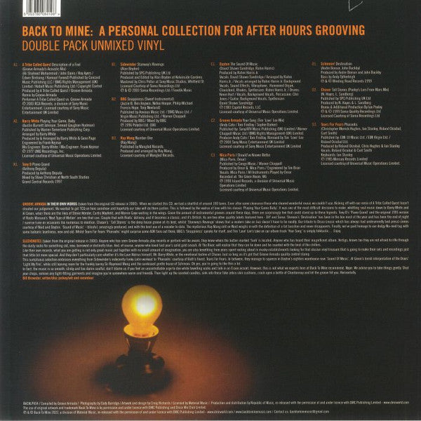 Groove Armada : Back To Mine (2xLP, Comp, RE, Ora)