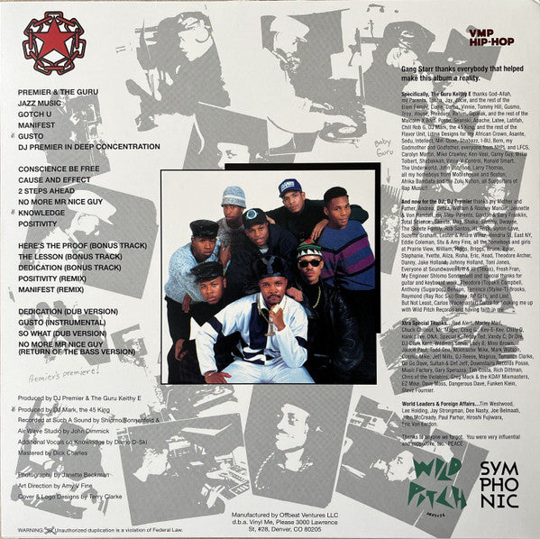 Gang Starr : No More Mr. Nice Guy (2xLP, Album, Club, RE, RM, Red)