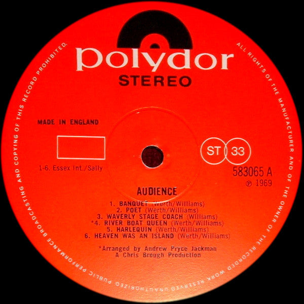 Audience (2) : Audience (LP, Album)