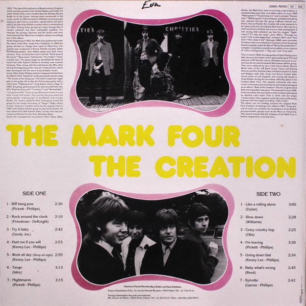The Mark Four / The Creation (2) : The Mark Four / The Creation (LP, Comp, Mono, Unofficial)