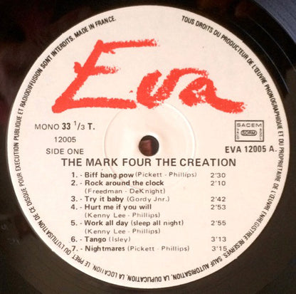The Mark Four / The Creation (2) : The Mark Four / The Creation (LP, Comp, Mono, Unofficial)