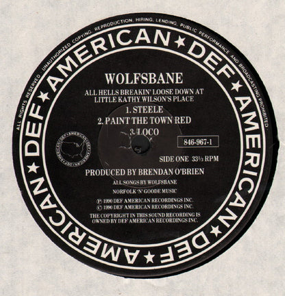 Wolfsbane : All Hell's Breaking Loose Down At Little Kathy Wilson's Place! (LP, MiniAlbum)