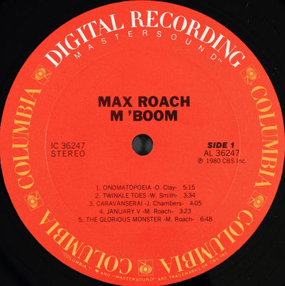 Max Roach, M'Boom* : M'Boom (LP, Album, Aud)