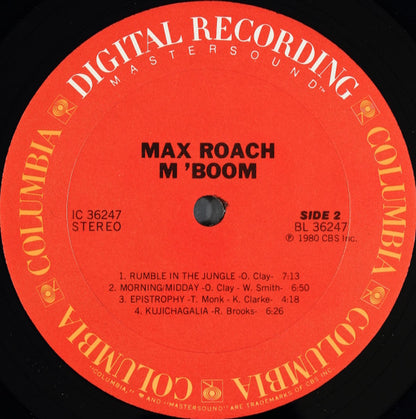 Max Roach, M'Boom* : M'Boom (LP, Album, Aud)