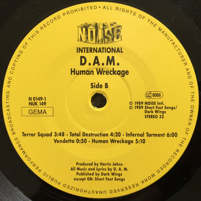 D.A.M. (2) : Human Wreckage (LP, Album)