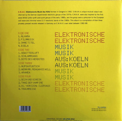 E.M.A.K.* : A Synthetic History Of E.M.A.K. 1982-88 (2xLP, Comp)