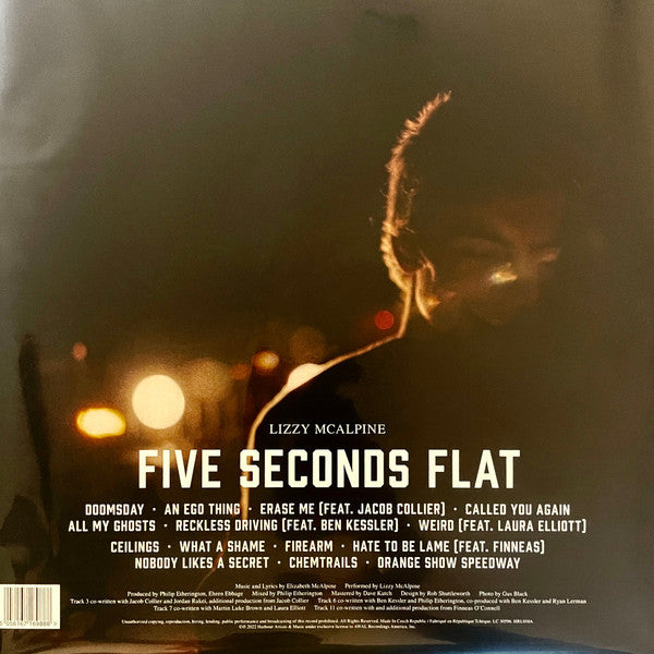 Lizzy McAlpine : Five Seconds Flat (LP, Album, Ltd, Blu)