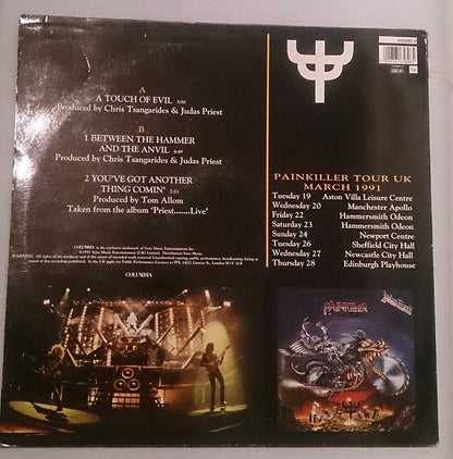 Judas Priest : A Touch Of Evil (12", Single)