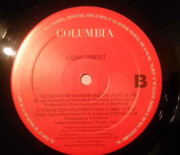 Judas Priest : A Touch Of Evil (12", Single)
