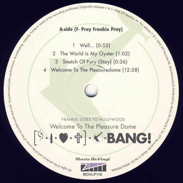 Frankie Goes To Hollywood : Welcome To The Pleasuredome (2xLP, Album, RE, RM, 180)