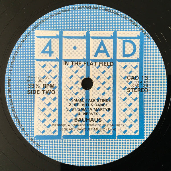 Bauhaus : In The Flat Field (LP, Album, Ʊto)
