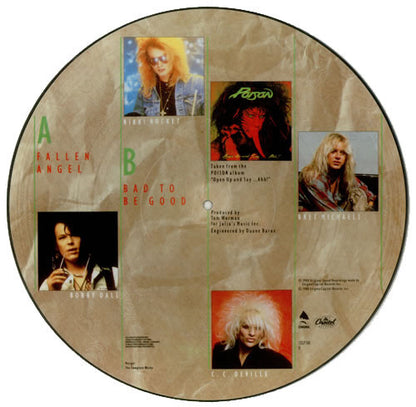 Poison (3) : Fallen Angel (12", Pic)