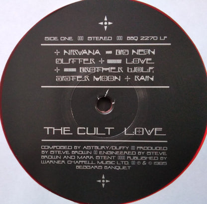 The Cult : Love (LP, Album, RE, Red)