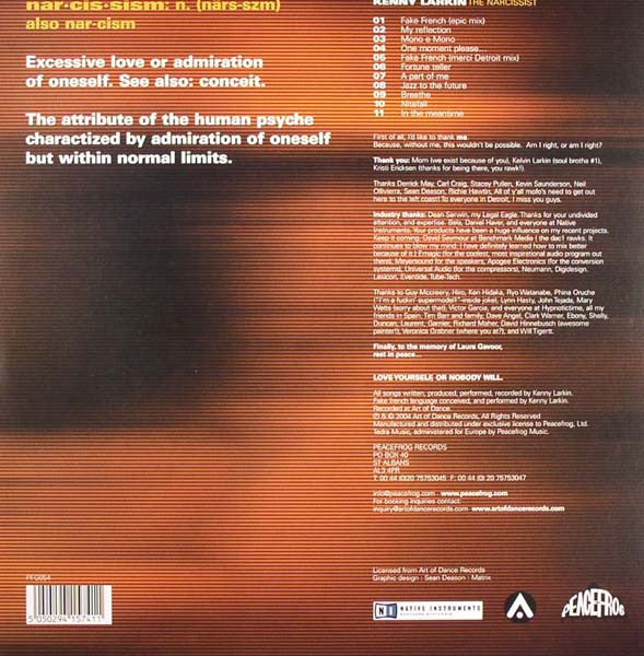 Kenny Larkin : The Narcissist (2xLP, Album)