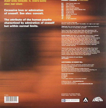 Kenny Larkin : The Narcissist (2xLP, Album)