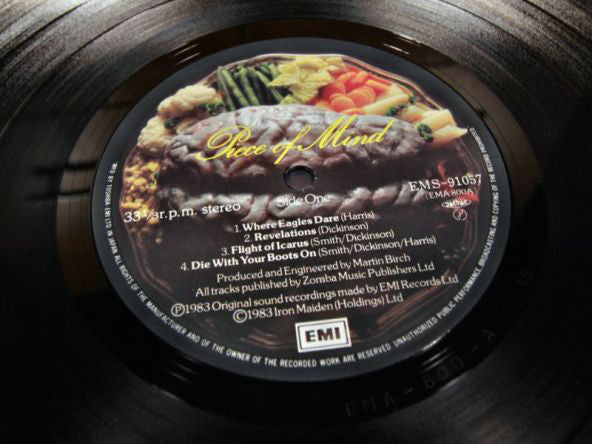 Iron Maiden : Piece Of Mind (LP, Album)