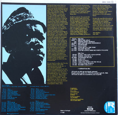 John Lee Hooker : Moanin' The Blues (LP, Comp, RE)