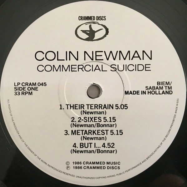 Colin Newman : Commercial Suicide (LP, Album)