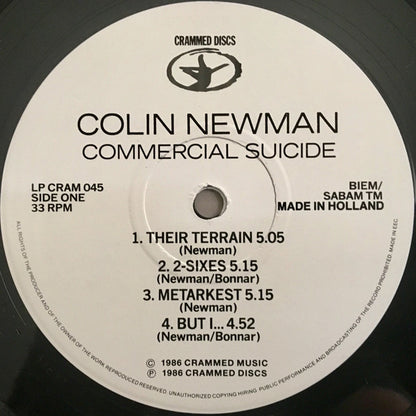 Colin Newman : Commercial Suicide (LP, Album)