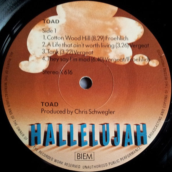 Toad (4) : Toad (LP, Album)