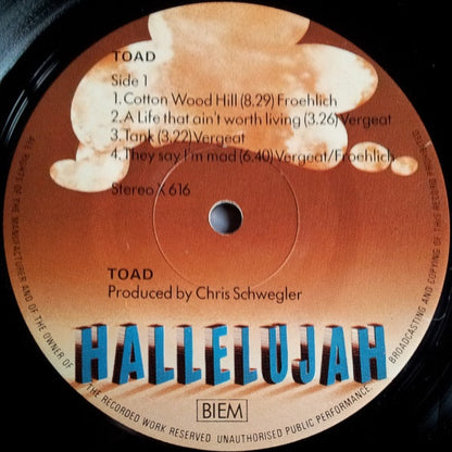 Toad (4) : Toad (LP, Album)