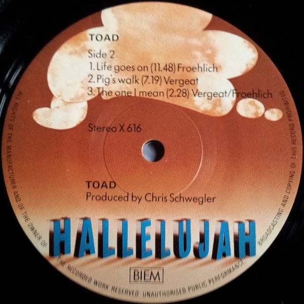 Toad (4) : Toad (LP, Album)