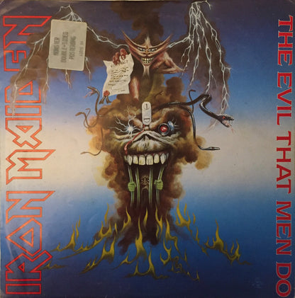 Iron Maiden : The Evil That Men Do (12", Single, Ltd, Pos)