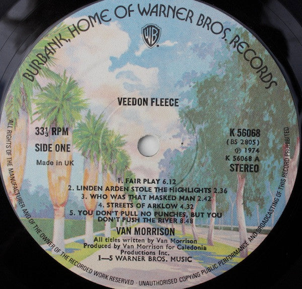 Van Morrison : Veedon Fleece (LP, Album)