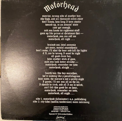 Motörhead : Motorhead (12", Single, Ltd)