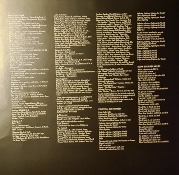 Manowar : Fighting The World (LP, Album, Ltd, Num, RE, Yel)