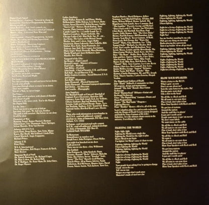 Manowar : Fighting The World (LP, Album, Ltd, Num, RE, Yel)
