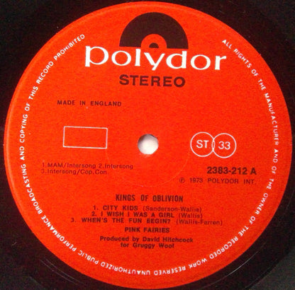 The Pink Fairies : Kings Of Oblivion (LP, Album)