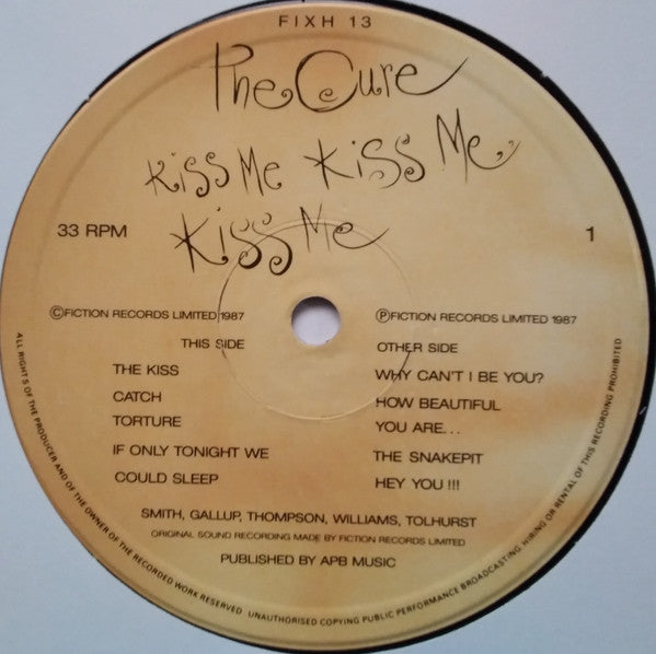 The Cure : Kiss Me Kiss Me Kiss Me (2xLP, Album)