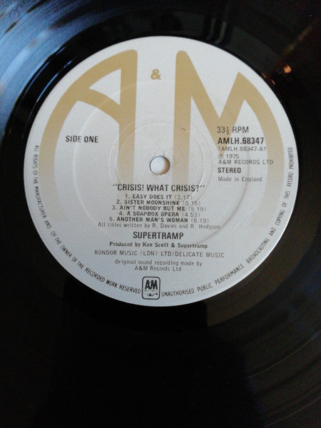Supertramp : Crisis? What Crisis? (LP, Album)