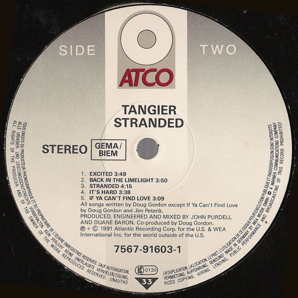 Tangier : Stranded (LP, Album)