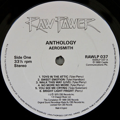 Aerosmith : Anthology (2xLP, Comp)
