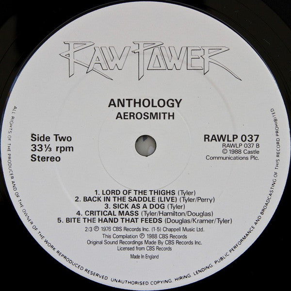 Aerosmith : Anthology (2xLP, Comp)